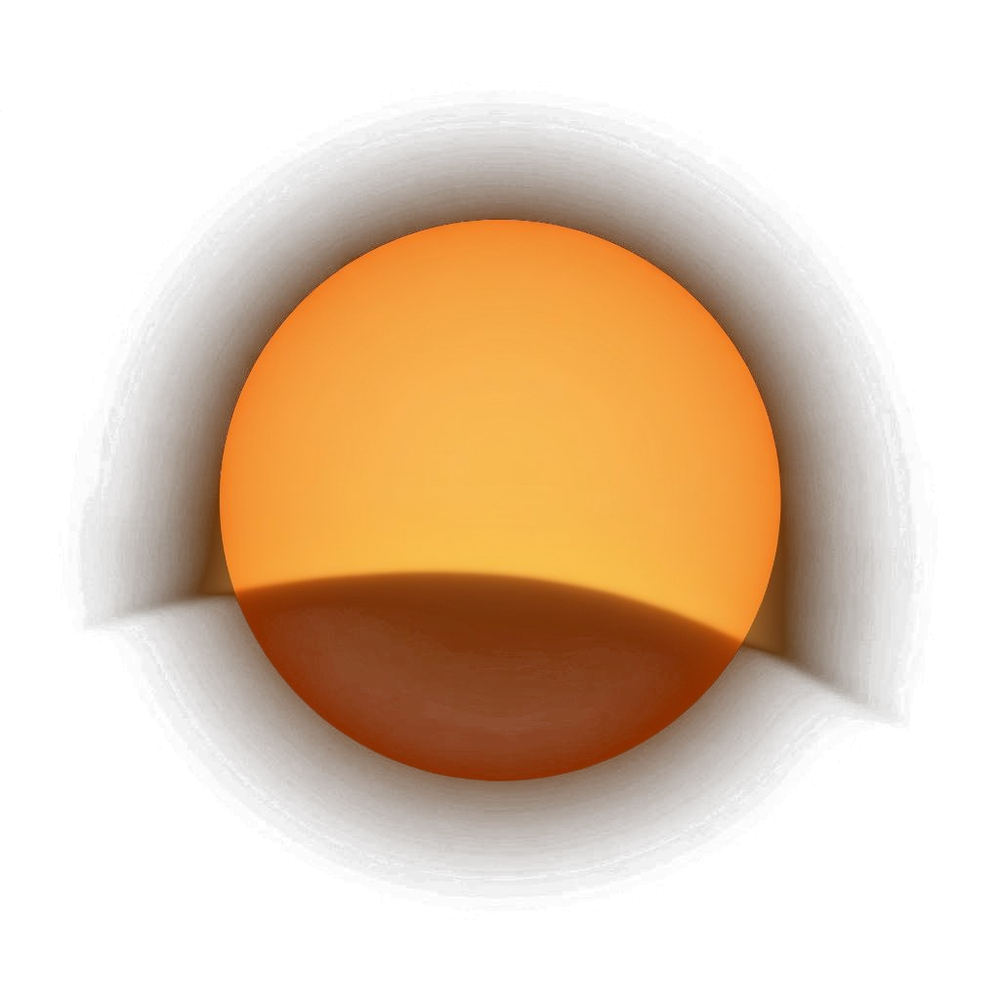 The Ember app mark: a glowing amber orb